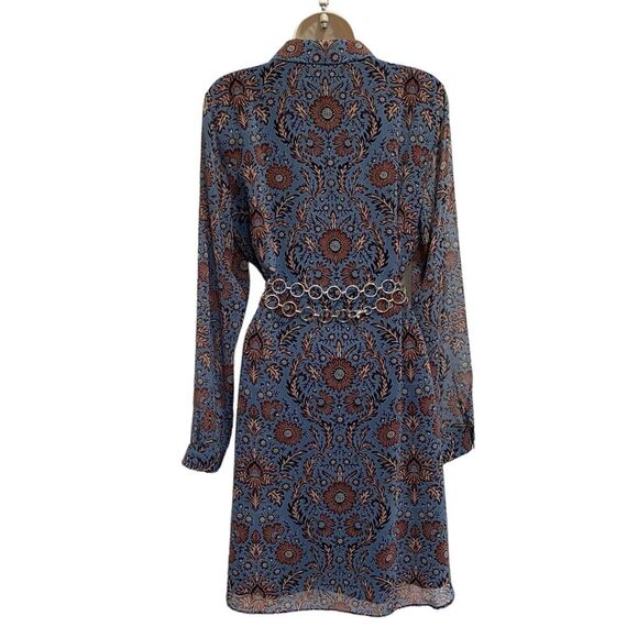 CAbi Provincial Dress Floral Sheer Sleeves Sz M - Picture 2 of 15